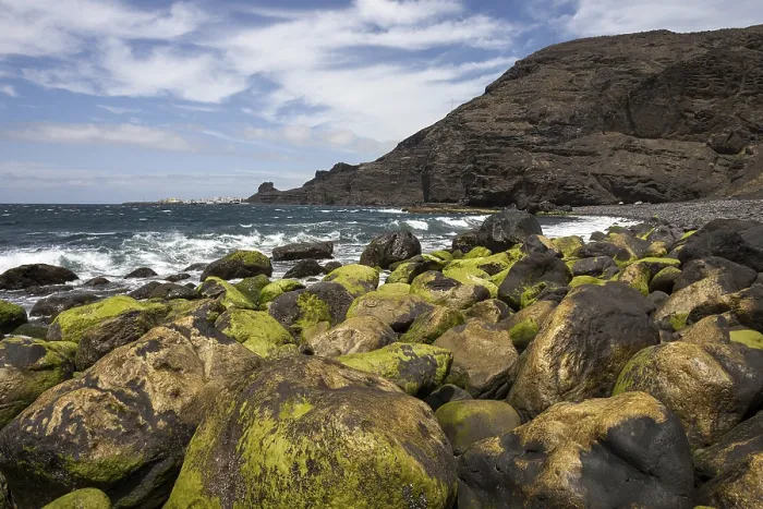 Framed Print : Lava Rocks Covered in Algae, Playa de Guayedra Print Framed Print : Lava Rocks Covered in Algae, Playa de Guayedra Print