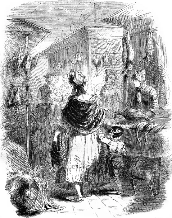 Framed Print : Le Marche is the Poultry Print, 1852 Framed Print : Le Marche is the Poultry Print, 1852