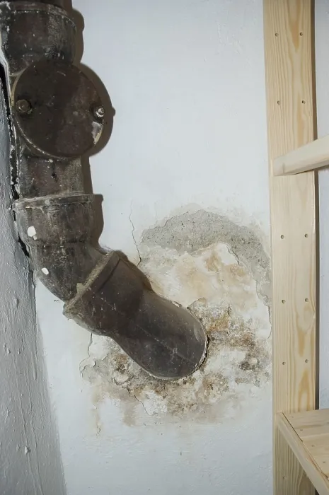 Framed Print : Leaking Pipe with Wet Wall Print Framed Print : Leaking Pipe with Wet Wall Print