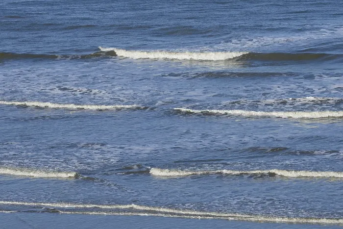 Framed Print : Leaking Waves Print, Norderney Beach, Germany Framed Print : Leaking Waves Print, Norderney Beach, Germany