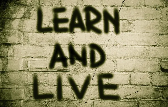 Framed Print : Learn and Live Concept Print Framed Print : Learn and Live Concept Print