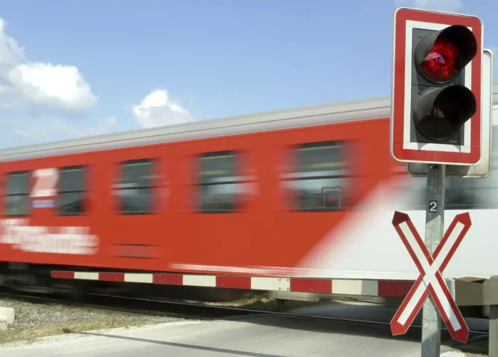 Framed Print : Level Crossing Print - Railway Scene Framed Print : Level Crossing Print - Railway Scene