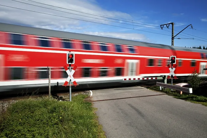 Framed Print : Level Crossing Print, Andraskreuz, Germany Framed Print : Level Crossing Print, Andraskreuz, Germany
