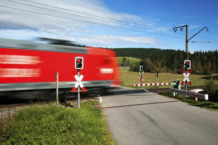 Framed Print : Level Crossing Print, Andraskreuz, Titisee-Neustadt, Germany