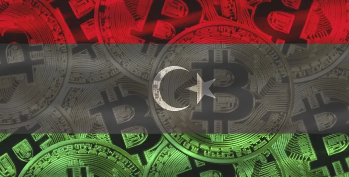 Framed Print : Libyan Flag with Bitcoins in Background Print Framed Print : Libyan Flag with Bitcoins in Background Print