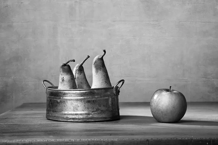 Framed Print : Still Life with Apple and Pears Print Framed Print : Still Life with Apple and Pears Print