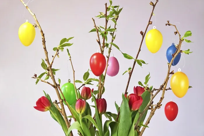 Framed Print : Still Life with Easter Eggs Print, Germany Framed Print : Still Life with Easter Eggs Print, Germany