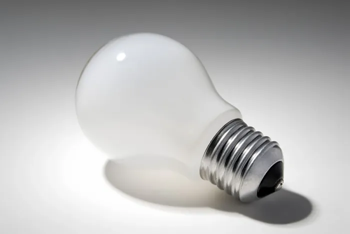Framed Print : Light Bulb Print