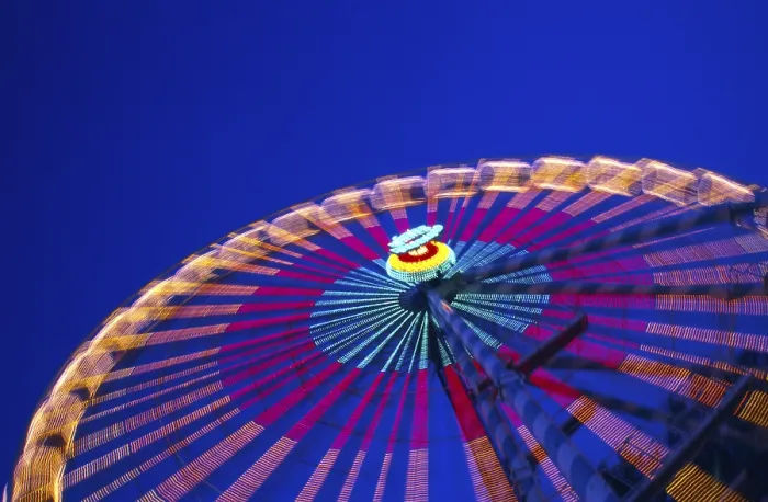 Framed Print : Lighted Big Wheel Print Framed Print : Lighted Big Wheel Print
