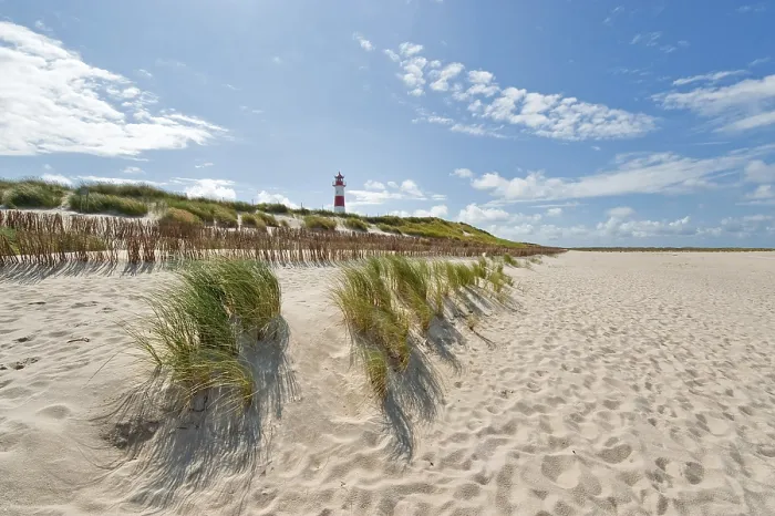 Framed Print : Ellenbogen Lighthouse Print, Sylt Island, North Sea Framed Print : Ellenbogen Lighthouse Print, Sylt Island, North Sea
