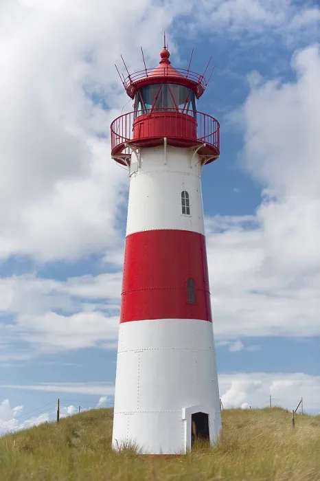 Framed Print : Ellenbogen Lighthouse Print, Sylt Island, North Sea Framed Print : Ellenbogen Lighthouse Print, Sylt Island, North Sea