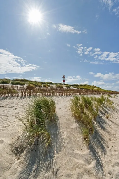 Framed Print : Ellenbogen Lighthouse Print, Sylt Island, North Sea Framed Print : Ellenbogen Lighthouse Print, Sylt Island, North Sea