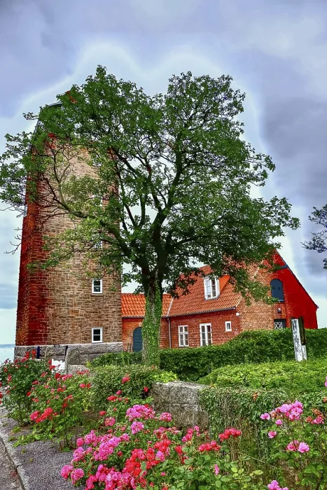Framed Print : Lighthouse Print - Svaneke, Bornholm, Denmark
