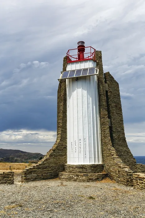 Framed Print : Solar Powered Lighthouse of Cap Cerbere Print