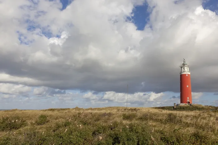Framed Print : Lighthouse Eierland with dunes Print, Texel, Netherlands Framed Print : Lighthouse Eierland with dunes Print, Texel, Netherlands