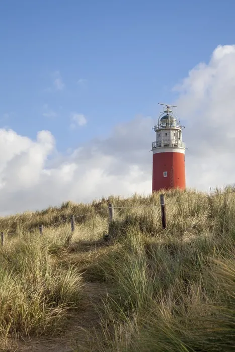 Framed Print : Lighthouse Eierland with dunes Print, Texel, Netherlands Framed Print : Lighthouse Eierland with dunes Print, Texel, Netherlands