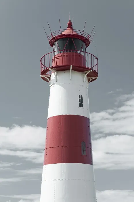 Framed Print : Lighthouse at Ellenbogen, North Sea Print Framed Print : Lighthouse at Ellenbogen, North Sea Print