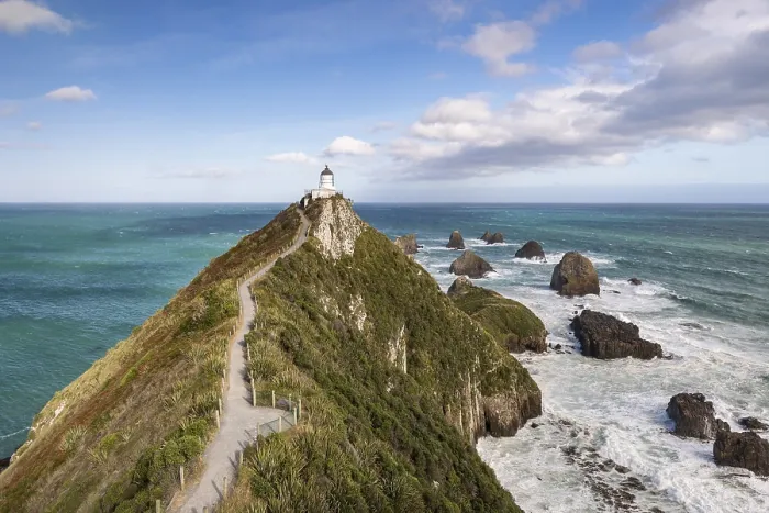 Framed Print : Lighthouse at Nugget Point, Catlins Print