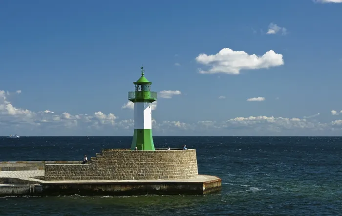 Framed Print : Sassnitz Lighthouse Print, Ruegen Island, Germany Framed Print : Sassnitz Lighthouse Print, Ruegen Island, Germany