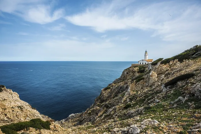Framed Print : Punta de Capdepera Lighthouse Print, Majorca, Spain Framed Print : Punta de Capdepera Lighthouse Print, Majorca, Spain