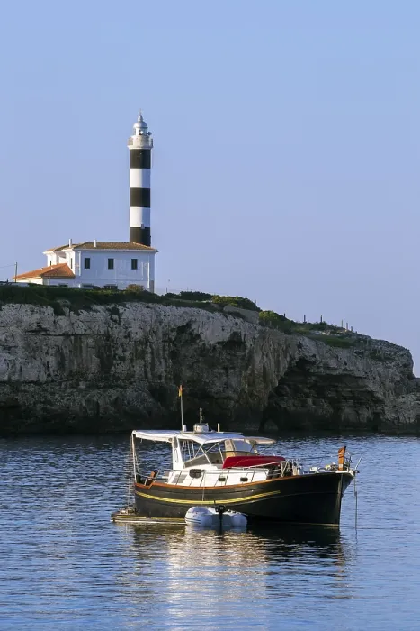 Framed Print : Punta de ses Crestes Lighthouse Print, Majorca, Spain