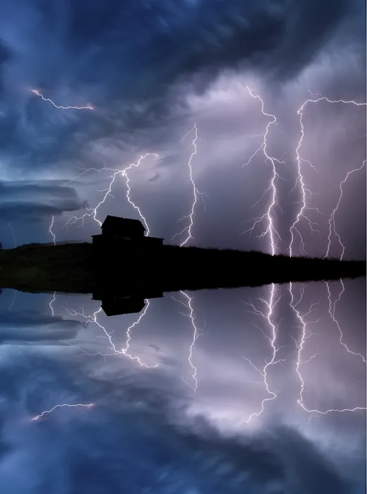 Framed Print : Lightning Storm Clouds Print, Saskatchewan Summer Sky Framed Print : Lightning Storm Clouds Print, Saskatchewan Summer Sky