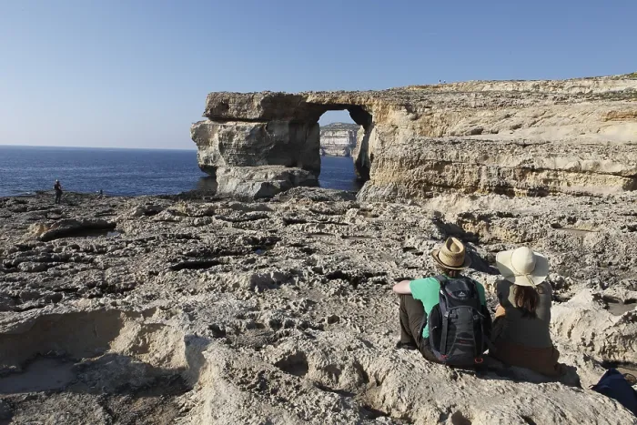 Framed Print : Limestone Arch Print, Gozo, Malta Islands Framed Print : Limestone Arch Print, Gozo, Malta Islands