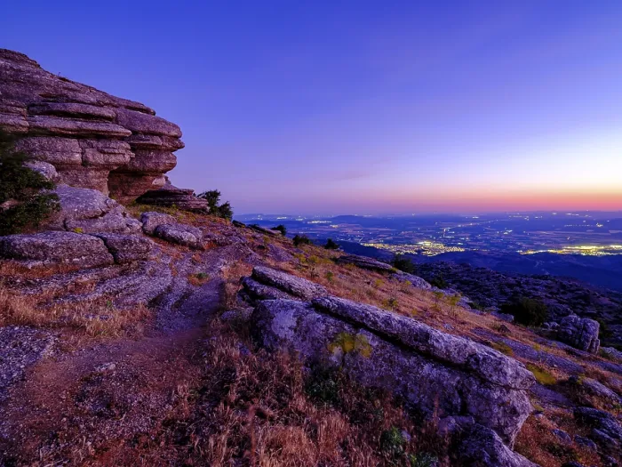 Framed Print : Limestone Rock Formations Print at Dawn, Andalusia Spain Framed Print : Limestone Rock Formations Print at Dawn, Andalusia Spain