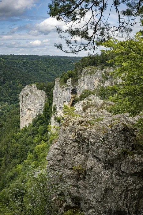 Framed Print : Limestone Rocks Print, Upper Danube Valley, Beuron, Germany Framed Print : Limestone Rocks Print, Upper Danube Valley, Beuron, Germany