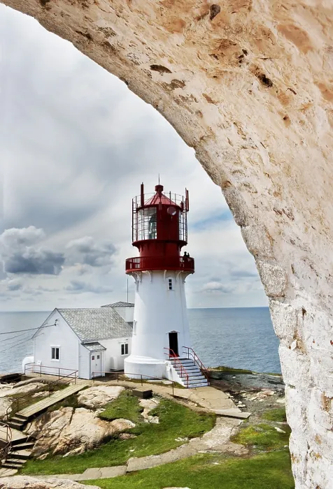 Framed Print : Lindesnes Lighthouse Print, Norway