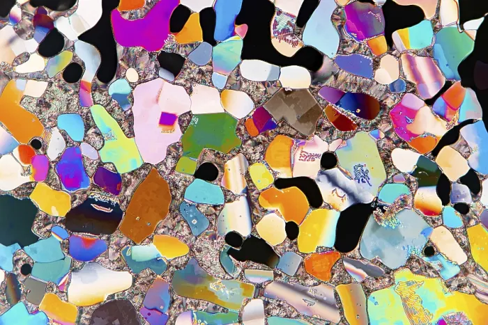 Framed Print : Liquid Crystals Microscopic Print: Vibrant Colored Forms Framed Print : Liquid Crystals Microscopic Print: Vibrant Colored Forms