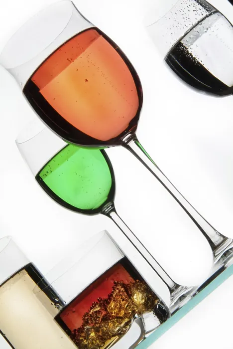 Framed Print : Liquid in the glass on a studio background Print Framed Print : Liquid in the glass on a studio background Print