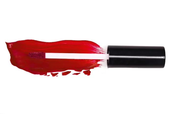 Framed Print : Liquid Lipstick Isolate Print on White Background Framed Print : Liquid Lipstick Isolate Print on White Background
