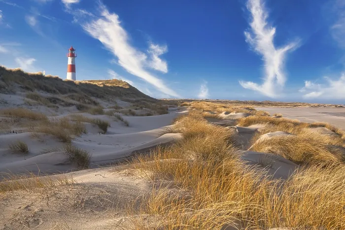Framed Print : List-Ost Lighthouse Print, List, Sylt, Germany Framed Print : List-Ost Lighthouse Print, List, Sylt, Germany