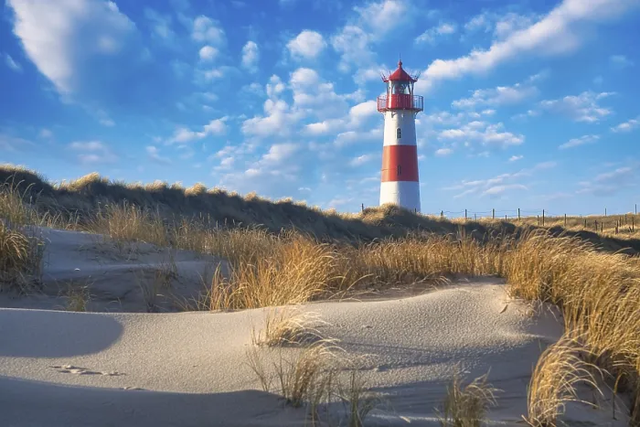 Framed Print : List-Ost Lighthouse Print, List, Sylt, Germany Framed Print : List-Ost Lighthouse Print, List, Sylt, Germany