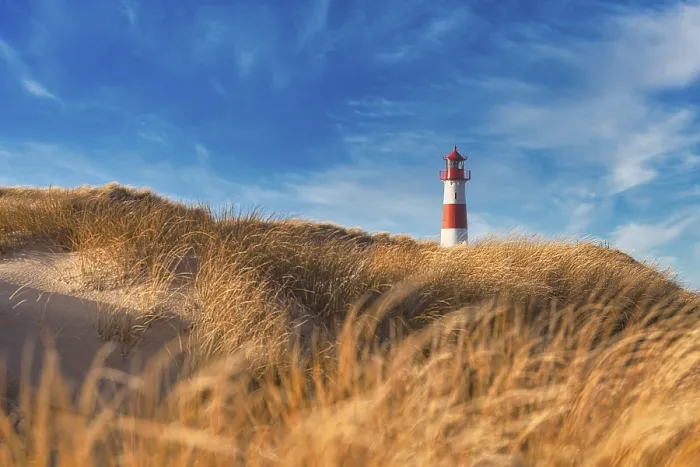 Framed Print : List-Ost Lighthouse Print, List, Sylt, Germany Framed Print : List-Ost Lighthouse Print, List, Sylt, Germany
