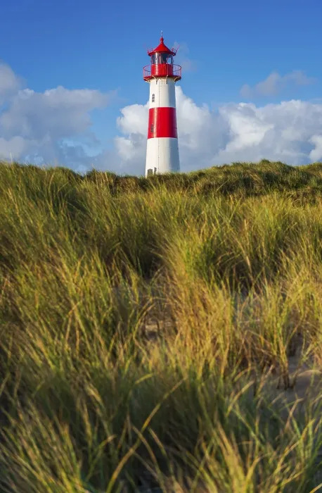 Framed Print : The Lister lighthouse at Ellenbogen, Sylt Island Print Framed Print : The Lister lighthouse at Ellenbogen, Sylt Island Print