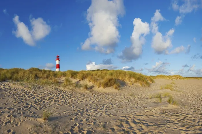 Framed Print : The Lister lighthouse at Ellenbogen, Sylt Island Print Framed Print : The Lister lighthouse at Ellenbogen, Sylt Island Print