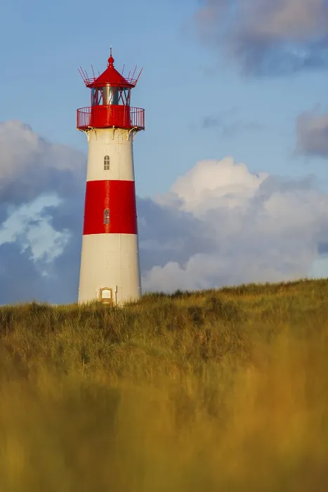 Framed Print : The Lister lighthouse at Ellenbogen Print, Sylt Island Framed Print : The Lister lighthouse at Ellenbogen Print, Sylt Island