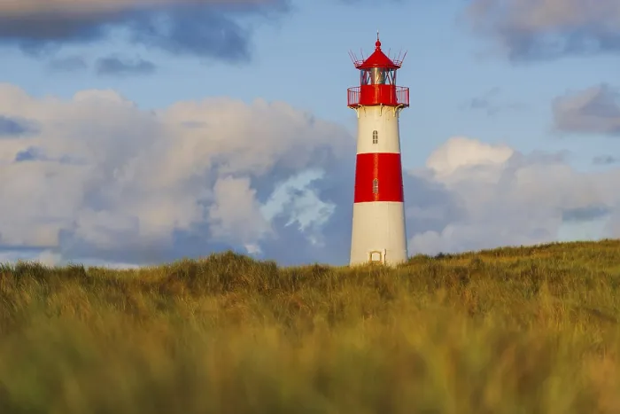 Framed Print : The Lister lighthouse at Ellenbogen Print, Sylt Island Framed Print : The Lister lighthouse at Ellenbogen Print, Sylt Island