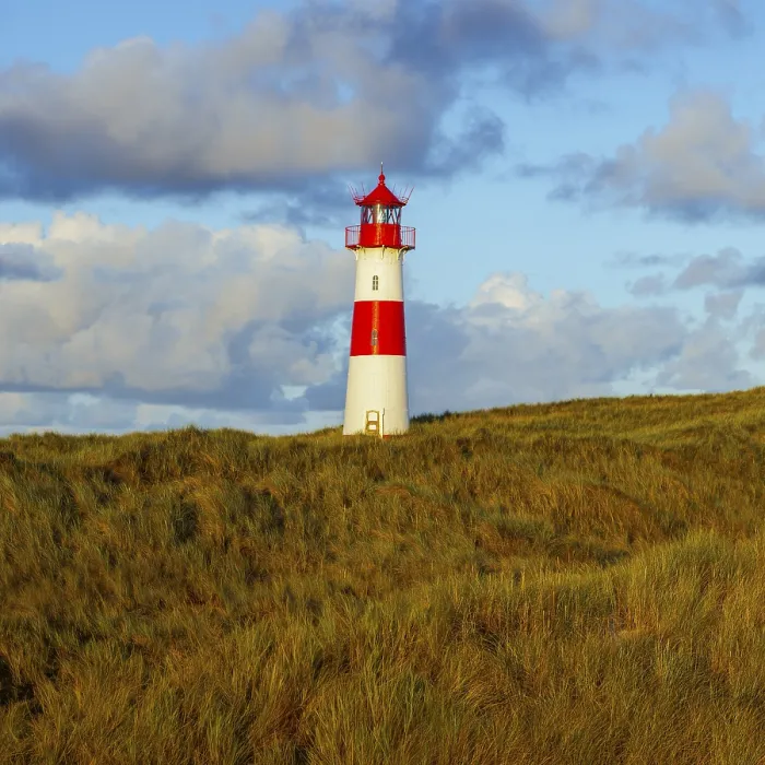 Framed Print : The Lister lighthouse at Ellenbogen Print, Sylt Island Framed Print : The Lister lighthouse at Ellenbogen Print, Sylt Island