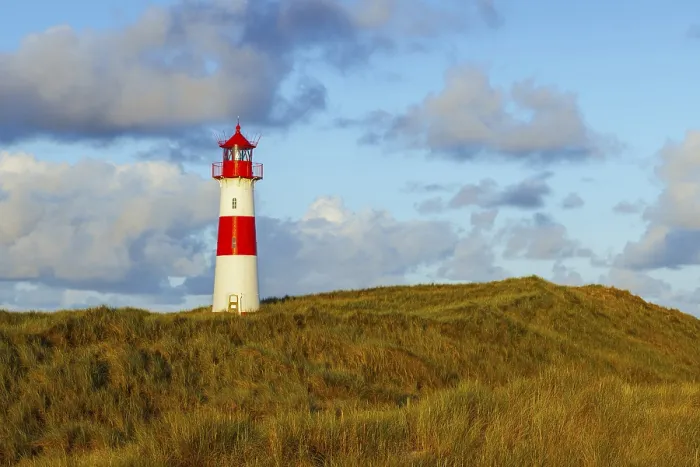 Framed Print : The Lister lighthouse at Ellenbogen, Sylt Island Print Framed Print : The Lister lighthouse at Ellenbogen, Sylt Island Print