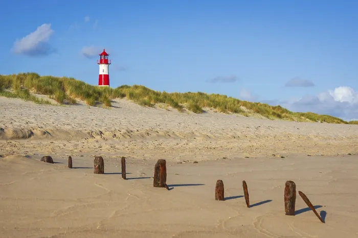 Framed Print : The Lister lighthouse at Ellenbogen Print, Sylt Island Framed Print : The Lister lighthouse at Ellenbogen Print, Sylt Island