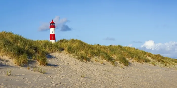 Framed Print : The Lister lighthouse at Ellenbogen Print, Sylt Island Framed Print : The Lister lighthouse at Ellenbogen Print, Sylt Island