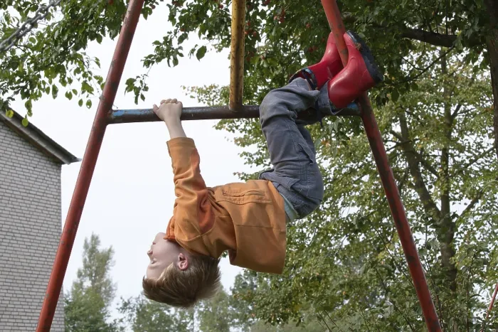 Framed Print : Little Boy Playing on Monkey Bars Print Framed Print : Little Boy Playing on Monkey Bars Print