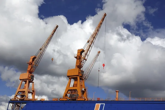 Framed Print : Heavy Load Crane Print Framed Print : Heavy Load Crane Print