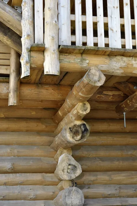 Framed Print : Detail of a Log Cabin Print Framed Print : Detail of a Log Cabin Print