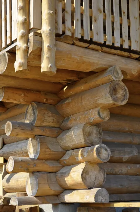 Framed Print : Log Cabin Print Detail