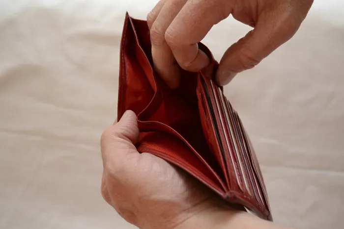 Framed Print : A Look into an Empty Wallet Print Framed Print : A Look into an Empty Wallet Print