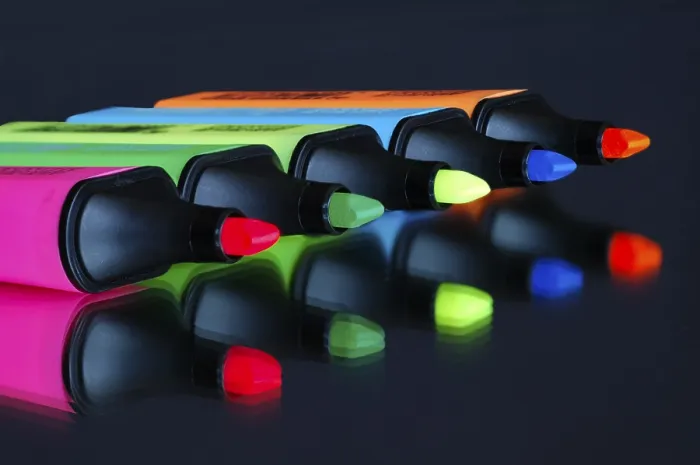 Framed Print : Lying Felt Tip Pens Print Framed Print : Lying Felt Tip Pens Print
